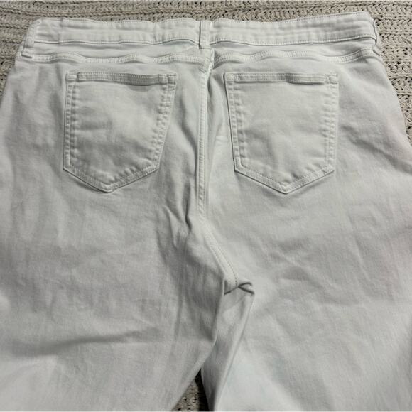 Gap Jeans Legging Skimmer Jegging Denim Womens Plus Size 20 White Blue Stretch - Picture 7 of 8